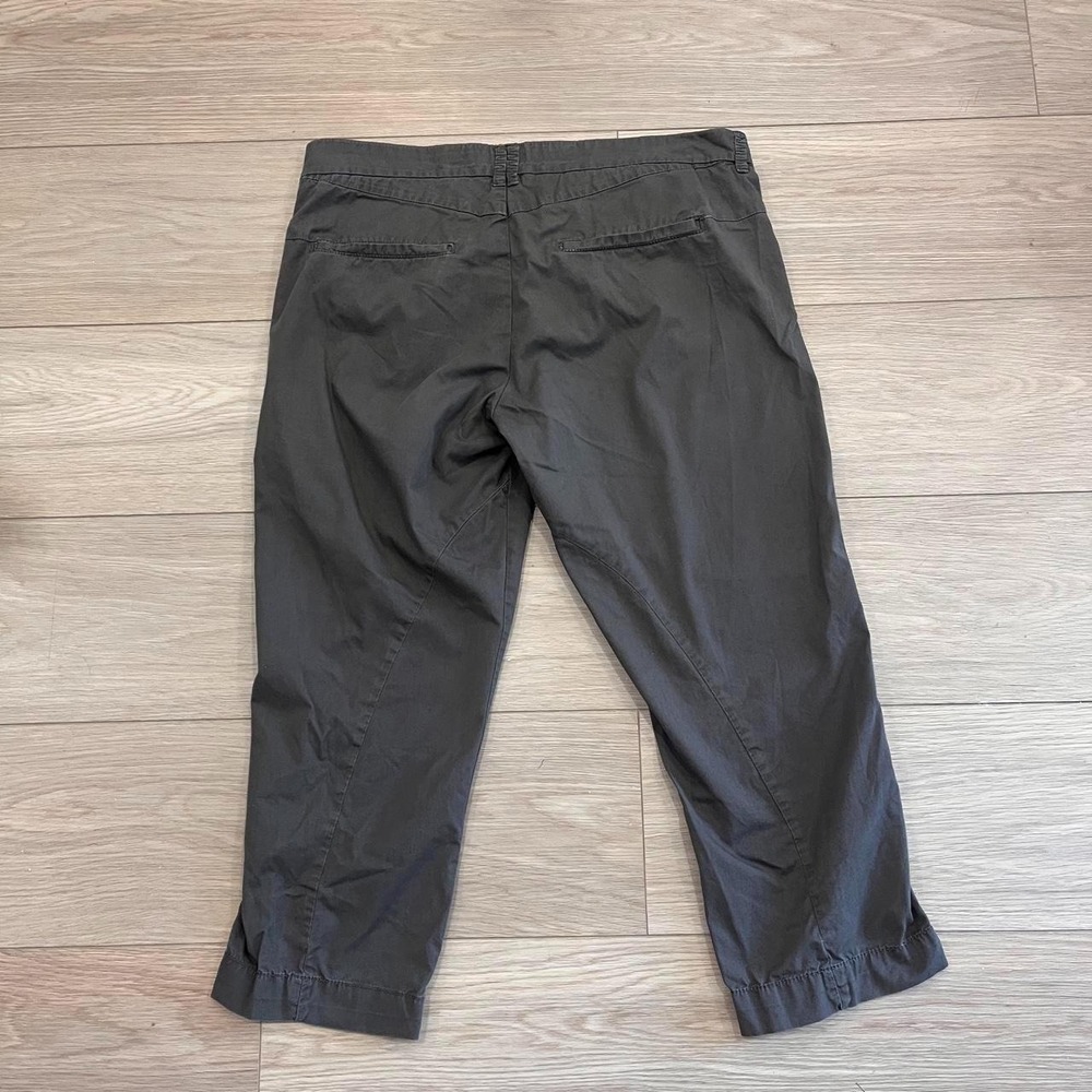 Mexx Brown Cropped Chino Capris Low Rise Women 8 Minimalist Quiet Luxury Indie - Picture 8 of 8